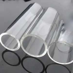 Tube rond circulaire Transparent en PMMA fabriqué en acrylique de haute qualité