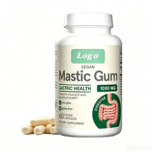 Cápsulas Veganas de Goma Mástica OEM - 60 Unidades, Suplemento Herbal para Adultos, Promueve la Digestión, 2 Cápsulas Diarias, 24 Meses de Duración, Apto para Mujeres Embarazadas - Product Image 1