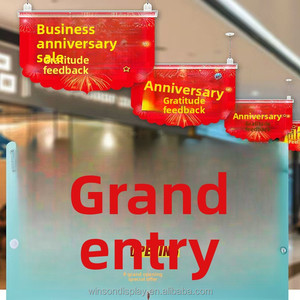 The Shopping Center Uses PVC Advertising Poles with High Transparency and Plastic Flagpoles. - Product Image 3