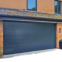 Porte de garage Aoruisi moderne pour maison et commerce, anti-effraction, étanche, avec cadre en acier et alliage d'aluminium polymère
