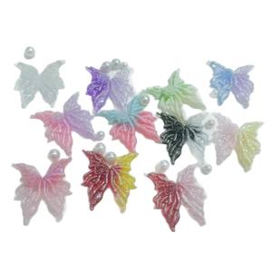 Farbige Glühwürmchen Leuchtende Schmetterlinge Blumen Handgemachte DIY Kunststoff/Harz Handyhülle Haarnadel Zubehör Tropfkleber-Technik Tier - Product Image 5