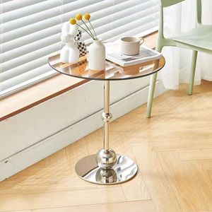 Meubles de salon nordiques à la maison Petite <span class=keywords><strong>table</strong></span> basse ronde avec livre rouge Design décontracté et simple pour appartements - Product Image 3
