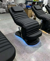 Ensemble d'équipements modernes pour salon de coiffure et spa, mobilier rose pour salon de beauté