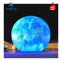 Écran LED sphérique personnalisable P2 de 8 m de diamètre, globe LED extérieur, forme créative, planétarium, exposition, écran LED sphérique