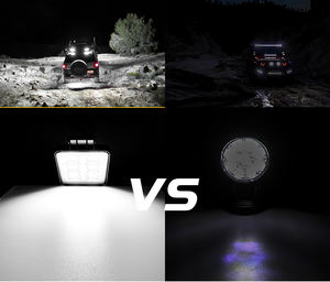 <span class=keywords><strong>ไฟ</strong></span>สปอร์ตไลท์ LED สีขาว <span class=keywords><strong>ไฟ</strong></span>ส่องสว่างเสริมสำหรับงาน 4 นิ้ว 144 วัตต์ 48 LED <span class=keywords><strong>ไฟ</strong></span>ฉายค้นหา <span class=keywords><strong>ไฟ</strong></span>เหนือศีรษะ <span class=keywords><strong>ไฟ</strong></span>สำหรับฟาร์ม ตกปลา ถนน <span class=keywords><strong>ไฟ</strong></span>ส่องสี่เหลี่ยม - Product Image 2