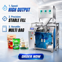 Machine d'emballage verticale électrique automatique pour café, facile à utiliser, remplissage de sacs, emballage alimentaire, matériau plastique