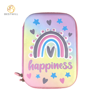 BESTWILL impression personnalisée grande capacité EVA enfants étudiant porte-crayon mode vente chaude mignon école et article cadeau