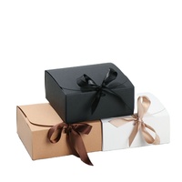 Emballage de pâtisserie écologique exquis, petit emballage pour desserts, boîte en kraft pour dragées, cadeau pour les invités de mariage avec ruban