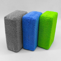 Éponges en microfibres pour lavage de voiture, applicateurs en microfibres de qualité supérieure pour le lavage de voiture, kit de nettoyage de voiture
