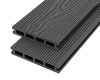 Revêtement de sol pour piscine extérieure imperméable en bois composite plastique WPC creux