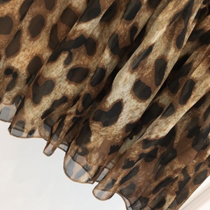Costume da principessa manica a sbuffo marrone leopardo Twirl Tutu 2-12 anni lungo cotone manica corta traspirante morbido abito da <span class=keywords><strong>bambina</strong></span> - Product Image 3