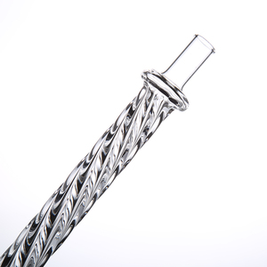 Fumer Shisha Tube Verre Narguilé Embouchure Usine En Gros Rose Bleu Noir Couleur Personnalisé Haute Borosilicate Tube De Verre - Product Image 4