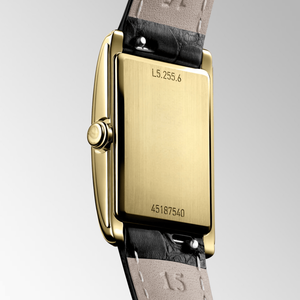 Montre à quartz pour femme, rectangulaire, chiffres romains, petit cadran secondaire, bracelet en cuir, montre-bracelet habillée Longinesing - Product Image 5