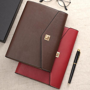 ชุดสมุดโน้ตระดับพรีเมียมสำหรับสำนักงานธุรกิจ ปกสมุดโน้ตแบบสามพับหนังเทียมสั่งทำพิเศษ กล่องใส่สมุดโน้ตแบบถอดได้ ขนาด A5 พร้อมซองใส่สมุดโน้ต - Product Image 2