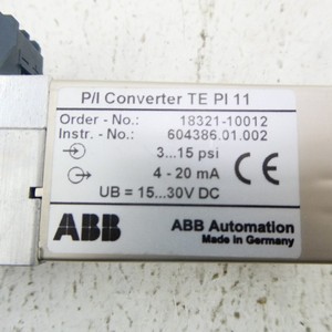 18321-10012 TEPI11 ชุด TEPI ซีรีส์ 15-30VDC 3-15PSI ตัวแปลง I/P PLC - Product Image 3