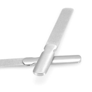 Bin Chất Lượng Cao Không Gỉ Kép Hai Mặt Móng Tay Tập Tin Kim Loại Mài Que Chà Móng Tay Tập Tin Làm Móng Tay Móng Chân Công Cụ - Product Image 1