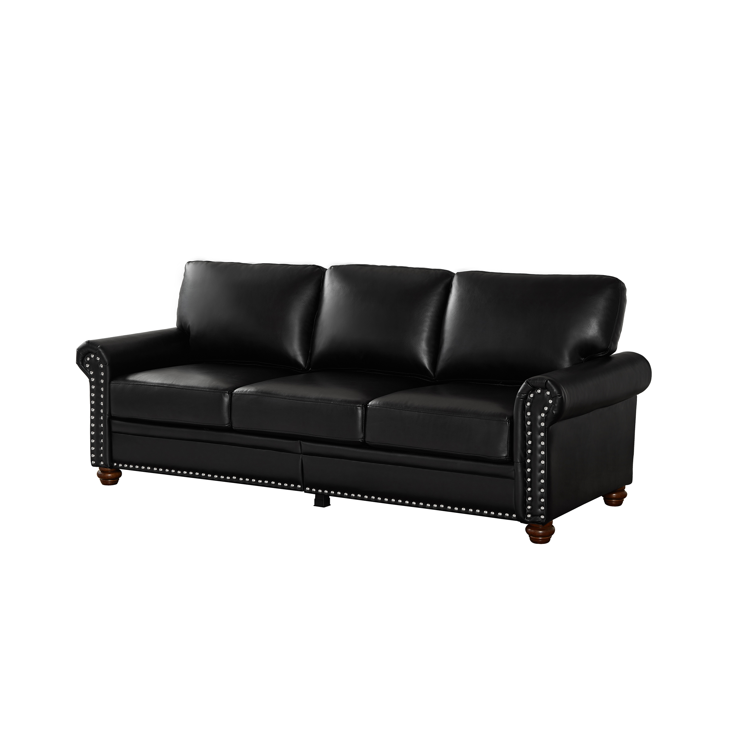 Mousse + Noir + Cuir PU