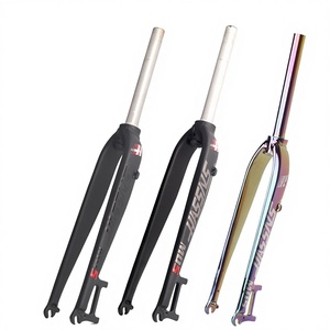 Fourche rigide en aluminium MD5 ultralégère compatible avec les roues de 26, 27,5 et 29 pouces, frein à disque uniquement pour VTT - Product Image 1