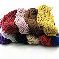 Vente en gros 100M/bundle Corde en polyester torsadée multicolores de 5 mm pour le camping Écologique Imperméable Multifonction Utilisation en extérieur