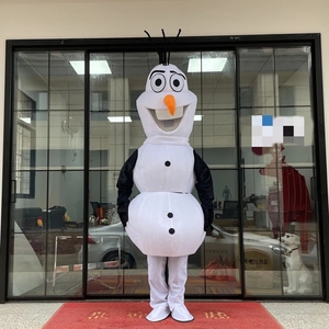 2026 MOQ 1 pieza profesional personalizado <span class=keywords><strong>Olaf</strong></span> mascota disfraces dibujos animados lindo blanco muñeco <span class=keywords><strong>de</strong></span> nieve mascota <span class=keywords><strong>disfraz</strong></span> <span class=keywords><strong>para</strong></span> adultos - Product Image 2