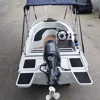 Vente Flash : Bateau à Moteur Rapide en Alliage d'Aluminium Confortable pour 6 à 8 Passagers, Pêche en Rivière, Sports Nautiques, Yachting, Coque en PVC Soudée, Garde-corps