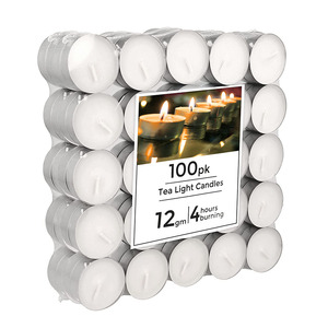 Velas de té perfumadas de la mejor calidad 4 horas 100PCs bolsa teelichter de vela de candelita - Product Image 2