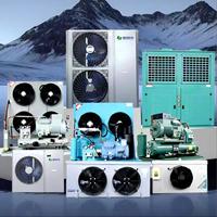 Compresseur à piston refroidi par air de petite taille Jinleng 4HP, unité de condensation, moteur |   Ventilateur simple contrôlé par PLC, pression de 120 kg