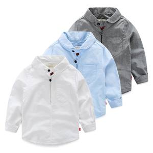 Vente en gros express de vêtements pour enfants, chemise unie pour garçon - Product Image 1