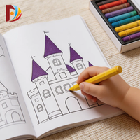 Services de conception et d'impression personnalisés pour livre de coloriage d'histoires pour enfants avec impression offset sur papier d'art et carton