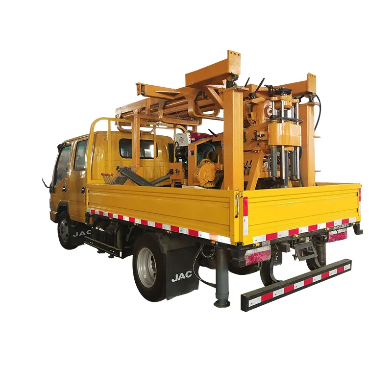 Portable water well drilling rig machine 200m deep rock water well drilling rig machine