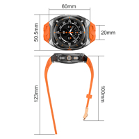 BEEFLYPOWER Luxuriöses Integriertes Transparentes Mod-Gehäuse+Armband für Watch 7 Ultra 47mm