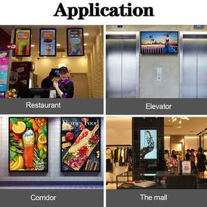 VETO Indoor LCD <b>Wall</b> Mounted Digital Signage 43 49 55 65 Inch Touchscreen Advertising <b>Displays</b> Android Commercial Ad Player - Product Image 4