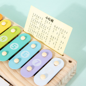 Vente en gros d'instruments de musique pour enfants en bois naturel, clavier en bois, jouet musical, piano pour bébé, xylophone - Product Image 4