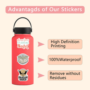 60 piezas de moda Smut Bookish lectura Graffiti pegatinas <span class=keywords><strong>para</strong></span> <span class=keywords><strong>pared</strong></span> nevera decoración biblioteca libro lectura pegatina - Product Image 4