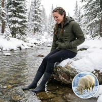 Chaussettes imperméables en laine mérinos pour hommes et femmes, pour la randonnée, le ski, la pêche, la chasse, respirantes, chaudes, gardent les pieds au sec, pour l'extérieur en hiver