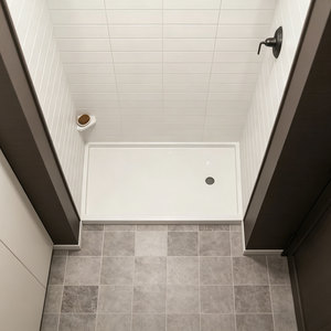 <span class=keywords><strong>Receveur</strong></span> <span class=keywords><strong>de</strong></span> <span class=keywords><strong>douche</strong></span> en pierre artificielle blanche, antidérapant, surface solide - Product Image 3