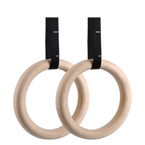 Fitness <strong>Training</strong> Wooden Gymnastic <strong>Rings</strong> Wood Gym <strong>Rings</strong> - Product Image 3