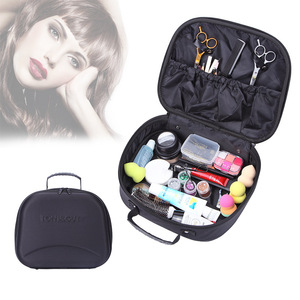 Multipurpose <b>Storage</b> Bag Black Rectangle Fabric Organizer for Hairdressing Makeup Beauty <b>Tools</b> Neatening <b>Storage</b> - Product Image 2