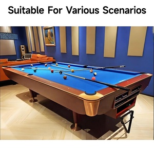 Vente Directe Usine Table de Billard Américain Personnalisée de 9 Pi Remplaçant la Table de Pool, de Snooker et de Billard en Chêne Massif avec Plateau en <span class=keywords><strong>Ardoise</strong></span> - Product Image 5