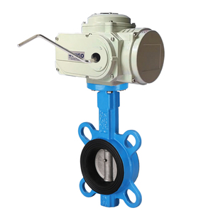 Válvula Actuada DN100 DN150 220VAC Tipo On-Off PN16, Cuerpo de Hierro Dúctil, Asiento de EPDM, Disco 304 - Product Image 1