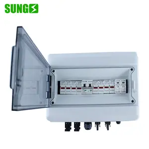 PV Junction boxfor 2 String solar panel DC 1000V 4in 1out with DC SPD MBC PV Array DC Combiner Box