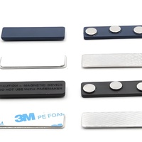 Aimant porte-étiquette de badge nominatif magnétique adhésif personnalisable et réutilisable en plastique réutilisable bon marché