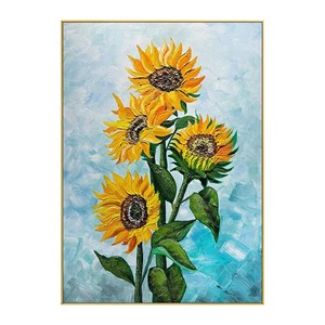 Dipinto Moderno Paesaggistico con Fiori, Decorazione Verde per la <span class=keywords><strong>Casa</strong></span>, <span class=keywords><strong>Arte</strong></span> Fatta a Mano, Fiori a Olio, Scenari, Dipinto a Olio Personalizzato su Tela Fatto a Mano - Product Image 2