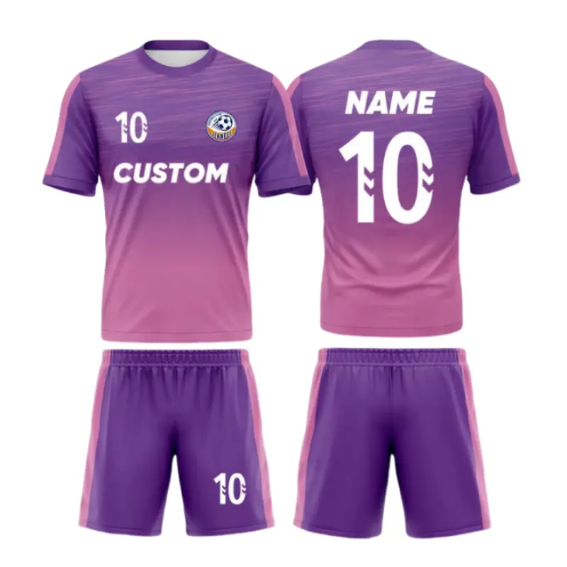 China-Fabrik Großhandel Sublimations-Fußballuniform für Kinder Jugendliche Spielerversion einfarbiges einfarbiges Fußballtrikot