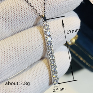 Collana Minimalista con Ciondolo a Barra per Donne, Stile da Ufficio, Catena per Clavicola, Gioielli alla Moda - Product Image 4