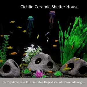 Vis En Garnalen Fokken Knikkers Keramische Rots Cichliden Stenen Schuilplaats Grot <span class=keywords><strong>Aquarium</strong></span> Vijver Ornament <span class=keywords><strong>Aquarium</strong></span> Landschapsarchitectuur Decoratie - Product Image 6