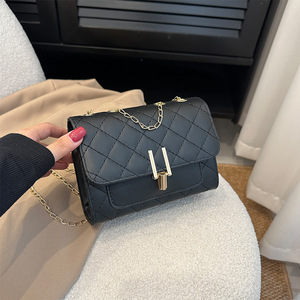 Bolso de cadena acolchado, nuevo estilo de verano 2026, bolso cuadrado pequeño, textura de costuras sencillas, bolso de hombro, bolso de mujer estilo INS. - Product Image 2