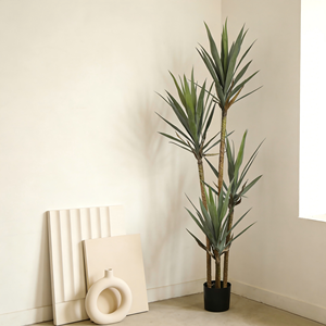 Plante artificielle Yucca <span class=keywords><strong>Elephantipes</strong></span>, faux arbre de Yucca sans épines avec bases de feuilles naturelles, arbre artificiel pour la décoration du salon - Product Image 2