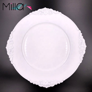 Assiette de présentation rose blush, sous-assiette, décoration de table, service de table pour mariage, fête, dîner - Product Image 6