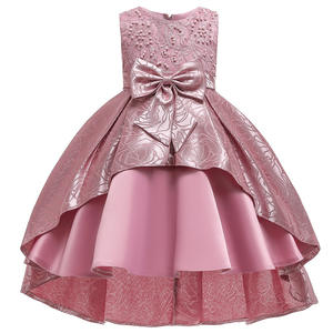 Robe de Soirée Imprimée pour Bébé Fille avec Nœud Papillon Style Princesse – Vente en Gros pour Enfants et Demoiselles d'honneur - Product Image 2